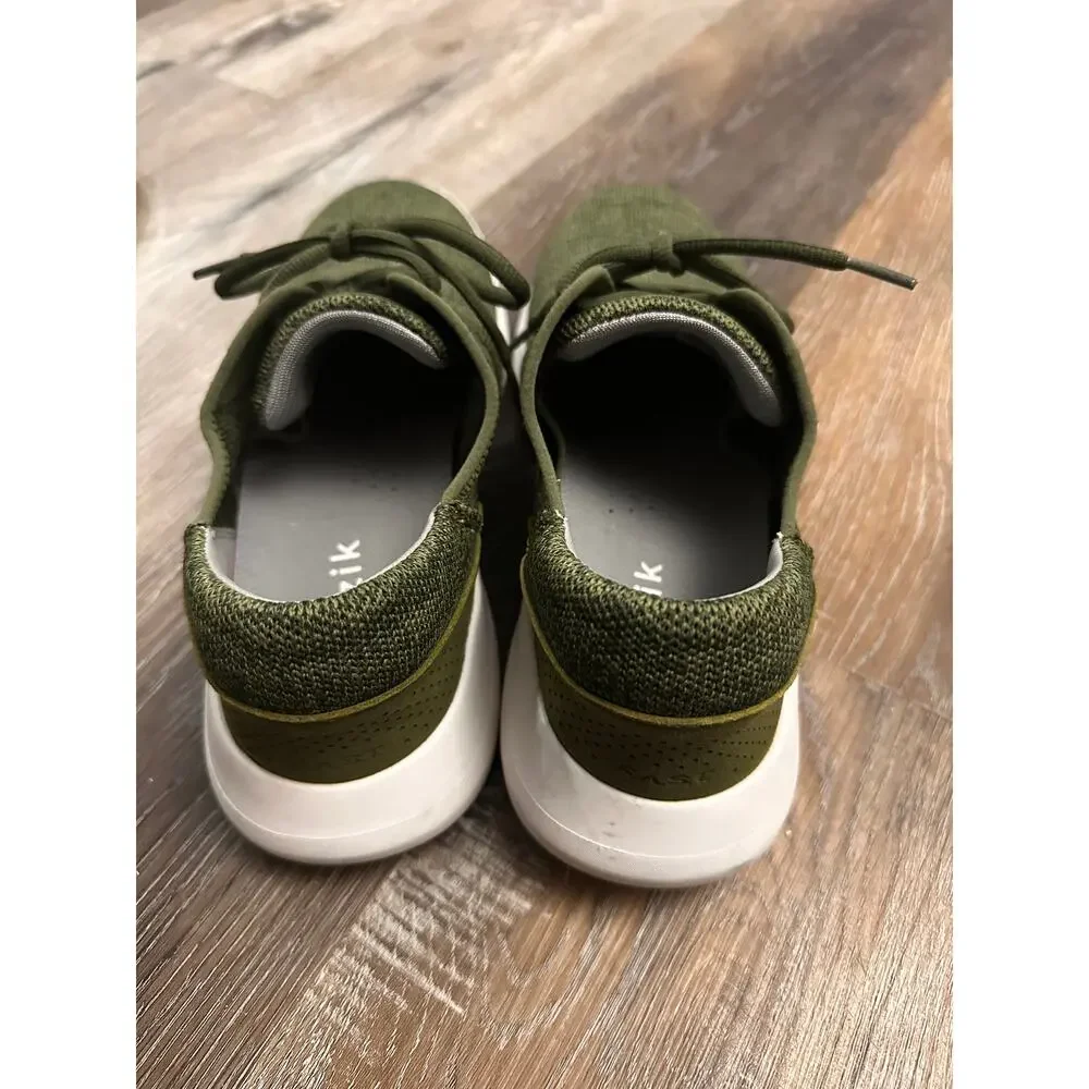 Kizik Madrid Eco Knit Mens Shoes - Olive Green Hands Free Sneakers - Sz: 10 - Picture 6 of 6